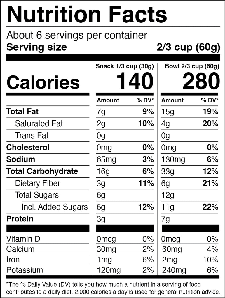 6 Bags Gluten-Free Cinnamon Almond Granola (+2 Free)