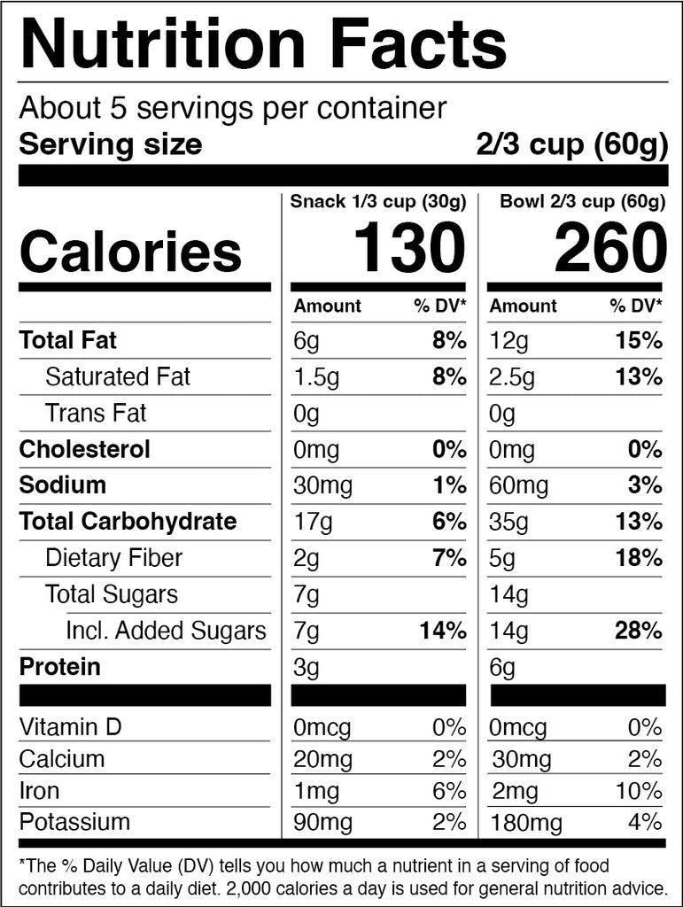 6 Bags Gluten-Free Vanilla Maple Granola (+2 Free)